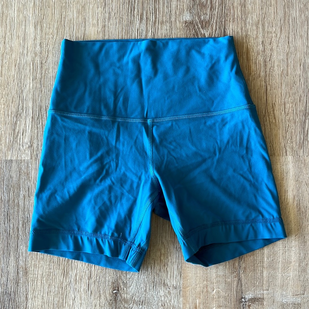 Blue lululemon shorts 4”